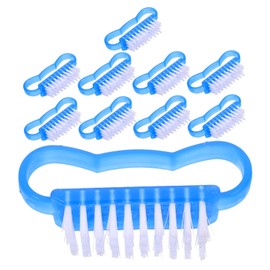 FOMIYES Gentle Nail Brush Set 10pcs Reusable Nail Brush for Fingernails Hands Feet Cleaning Soft Bristles Scrubber
