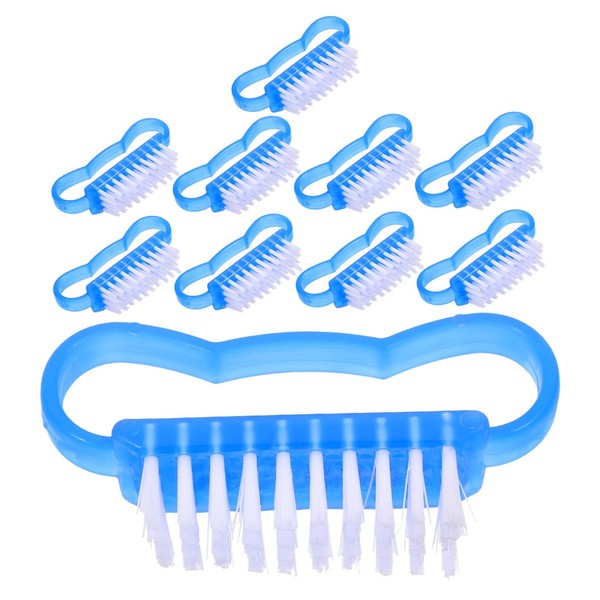 FOMIYES Gentle Nail Brush Set 10pcs Reusable Nail Brush for
