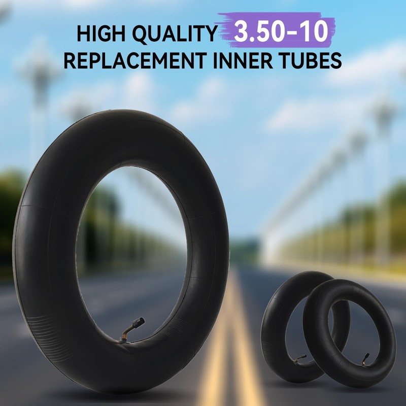 2 Pack 3.50-10 Inner Tube 3.50x10 Scooter Tubes