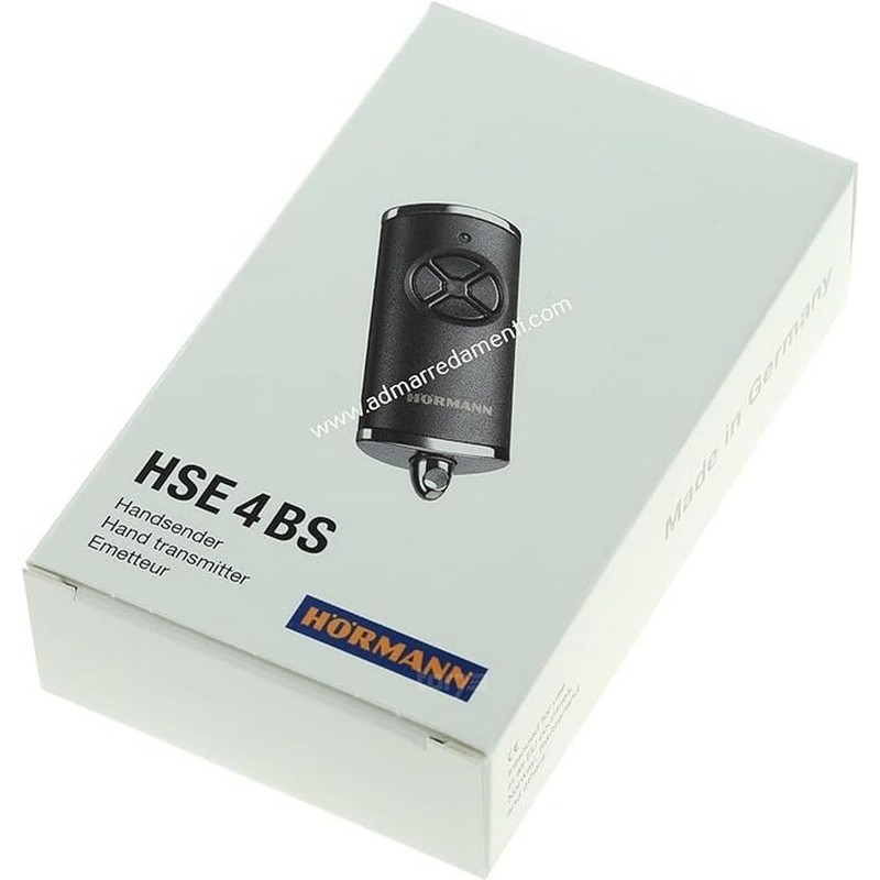 Handsender HSE4 868-BS Struktur Chrom schwarz SW-Eu