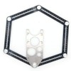 NUZAMAS Aluminum Alloy Multi-Angle Ruler, Angle Luiser Instant Template, Metal