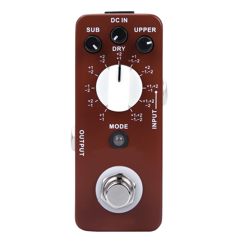 DC 9V/128mA Full Metal Shell Mini Octave Guitar Effect Pedal