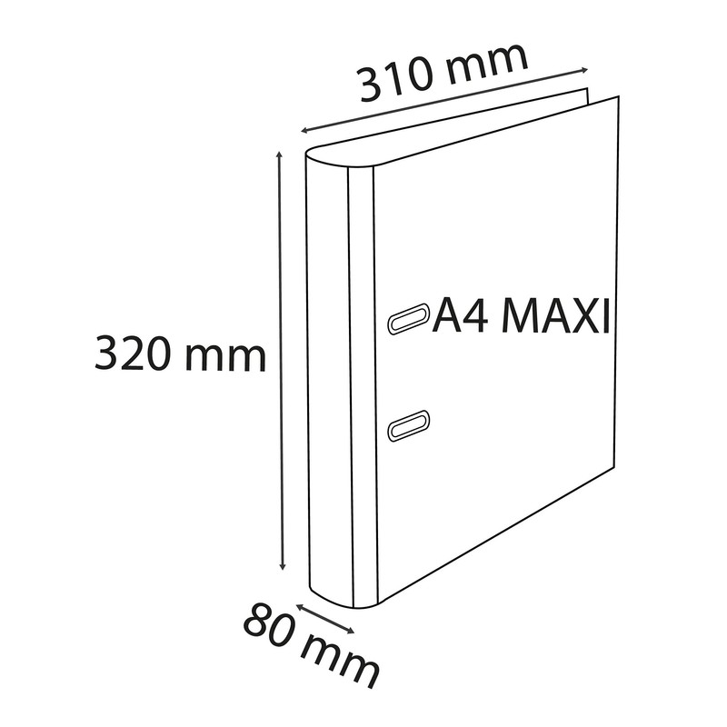 Exacompta 53463E Premium Plastic Folder Campus Light 8 cm Wide