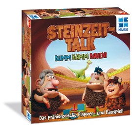 Megableu Steinzeittalk Family Game Cooperative Board Game Funny and Challenging Board Game from 7 Years from 4 Players