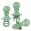 Haakaa Astronaut Beginner Silicone Cutlery Set – Baby Spoons and