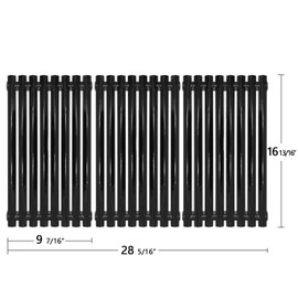 Hongso Porcelain Steel Cooking Grid Replacement for Charbroil 463440109, 463420508, 463420509, 463436215, Grill Grates for Kenmore 463420507, Master Chef 199-4759-0, Thermos 461442114, PCZ193