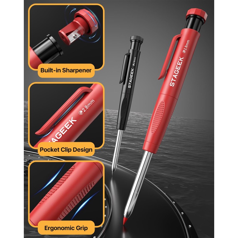 STAGEEK Carpenter's Pencil, Pack of 1