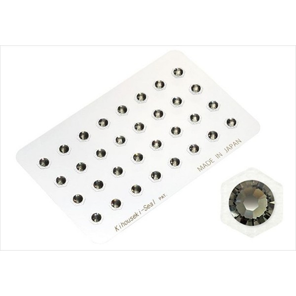 耳つぼジュエリー PowerJewelry スワロフスキー(大) 32個入 オニキス/8月誕生石カラー TS32P-8