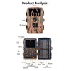 Trail Camera IP66 Waterproof 4K 60MP 0.2s Trigger 120° Wide