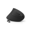 MediaRange ergonomische 6-Tasten Funk-Maus mit optischem Sensor für Rechtshänder, schwarz