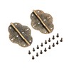 Dophee 2Pcs Antique Hinges 2.72"x2.09" Retro Style Antique Bronze Iron