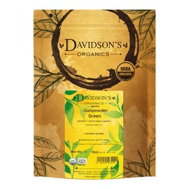 Davidson's Organics, Gunpowder Green, Loose Leaf Tea, 16-Ounce Bag(Packaging May Vary)