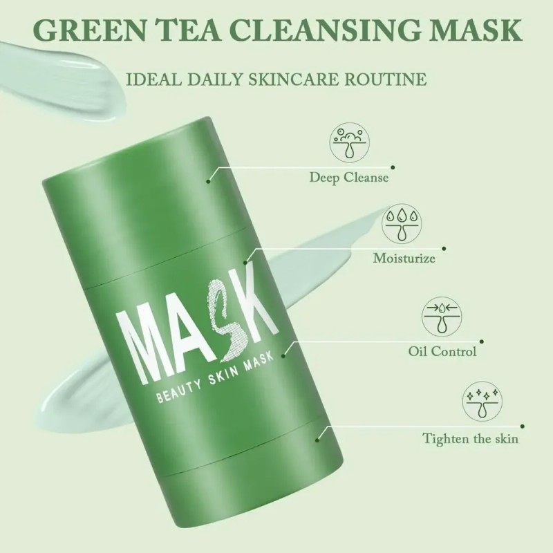 Mascarilla Limpiadora En Barra 2 Pc Té Verde