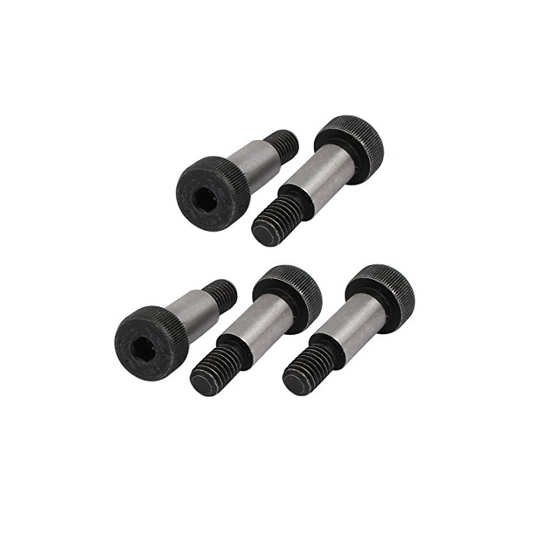 Sourcingmap 5pcs 40Cr Steel Shoulder Bolt 10mm Shoulder Dia 20mm