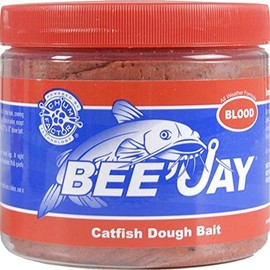 Bee-Jay Blood Flavor Catfish Dough Bait Used to Attract Fish, Red
