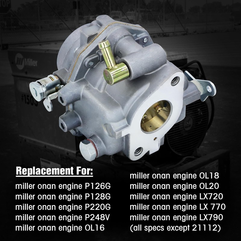 146-0496 Carburetor with Fuel Pump oil filter Kit For ONAN