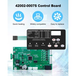 JUFZQO 42002-0007S Pool Heater Control Board Kit with 472610Z Switch Pad Fit for Mastertemp Sta-Rite Max-E-Therm NA and LP Series Pool Spa Heater Replace 461105 42002-0007S