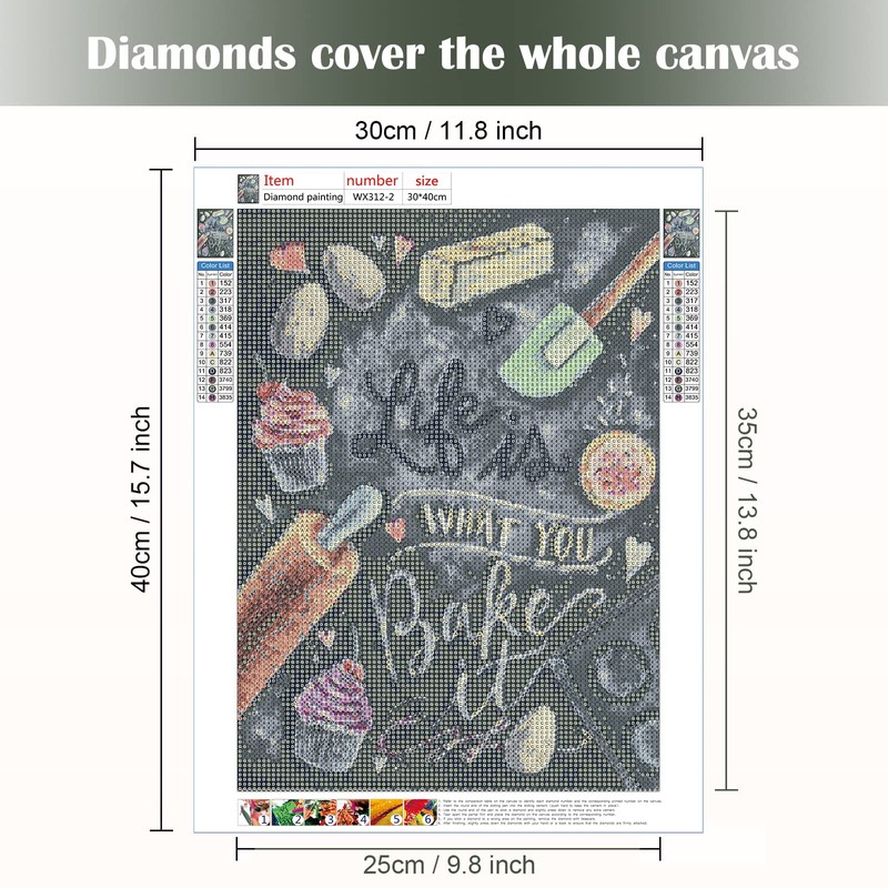 MXJSUA 5D Diamond Painting Kit Full Drill Arts Craft Canvas