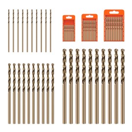 Metal Drill Bit 1 mm 2 mm 3 mm Set, 30 Pieces M35 Cobalt Twist Drill, HSS Drill Bit Set, High Performance Drill Bit for Stainless Steel, Cast Iron, Aluminium, Metal