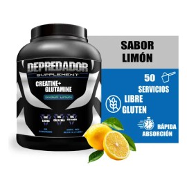 Creatina + Glutamina Depredador 1kg Varios Sabores