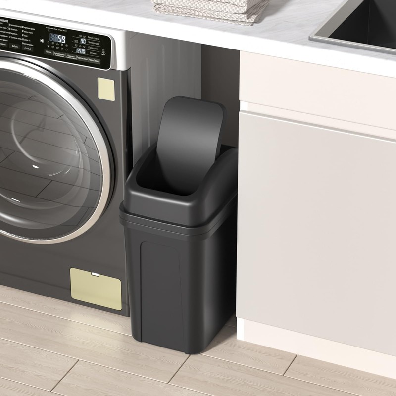 Zopnny 7 L Small Rubbish Bin, Trash Bin for Bathroom