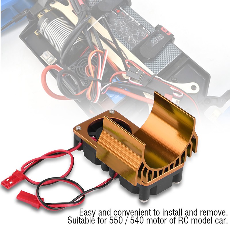 540 / 550 Motor Twin Cooling Fan Heat Sink With