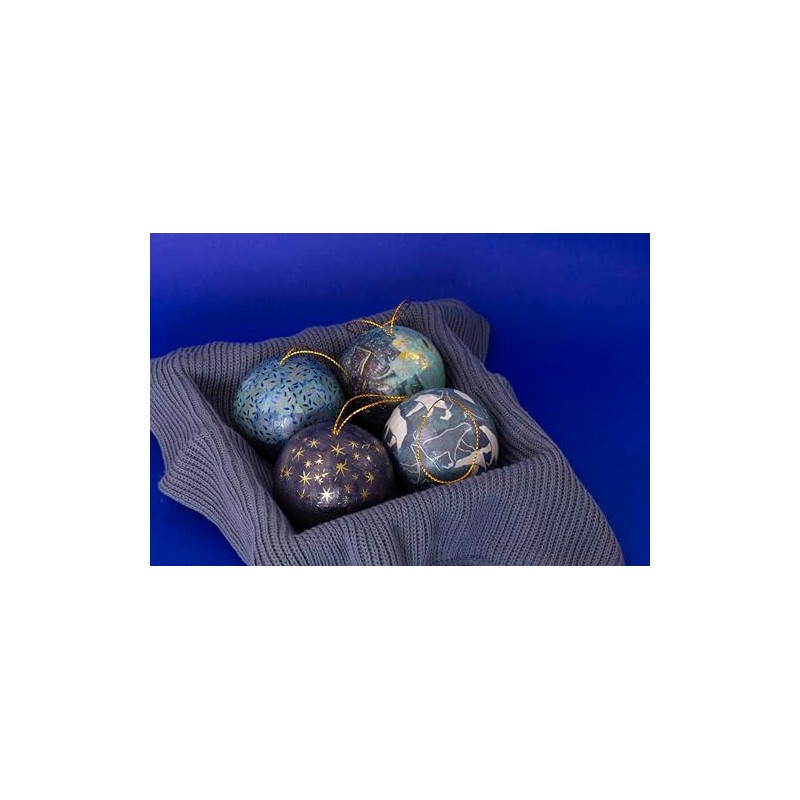 Décopatch NO063C – Pack of 10 Small Hanging Christmas Baubles