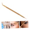 Beavorty 3 Pcs Double-ended Sharp Angled Eyeliner Brush Bamboo and