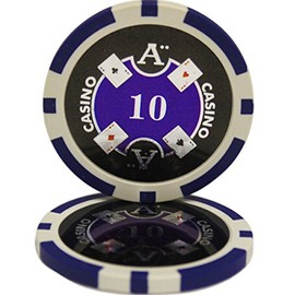 50 $10 Ace Casino Clay Composite 13.5 Gram Poker Chips