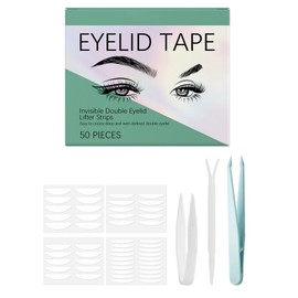 50 PCS Eyelid Lift Strips, Invisible Eyelid Tape for Instant Lifting, Double Eyelid Tape for Hooded, Droopy, Uneven Eyelids, Waterproof Eye Lid Lifter for Natural Look, Long-Lasting Eye Lift Solution
