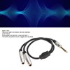 KLLJRFW 1/4 Inch Stereo Splitter Y Cable Dual Channel Aluminum