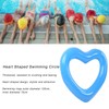 Heart Shaped Swimming Circle 120cm Thick Tear Resistant PVC Material