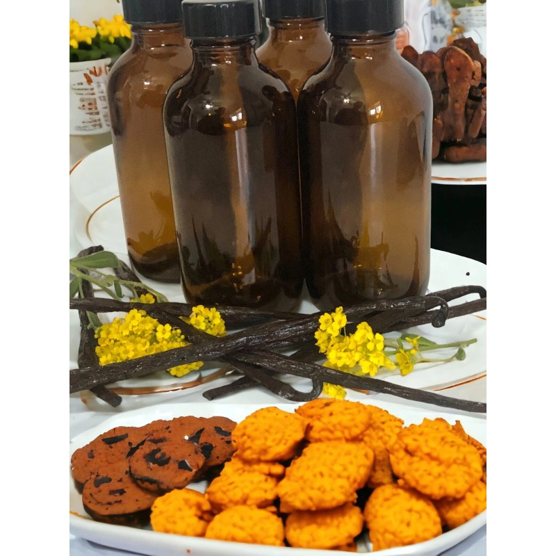 Homemade Madagascar Vanilla Extract Organic 4oz Bottle Infused One Year,