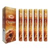 Incienso HD Hexagonal Canela Pack 6 Tubos 120 Varas Aromaterapia