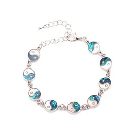 KunBead TaiJi Charm Shell Bracelet for Women Birthday Jewelry Adjustable Bracelets