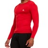 Russell Athletic Men's Compression Long Sleeve Top, Red, Large