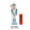 CutitiUU 30CM Christmas Nutcracker Blue Snowflake King