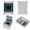 Surface-Mounted Distribution Box, 1 Row, 5 Modules, IP65 Fuse Box,