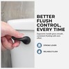 Qualihome Black Toilet Handle - Front Mount Matte Black Toilet