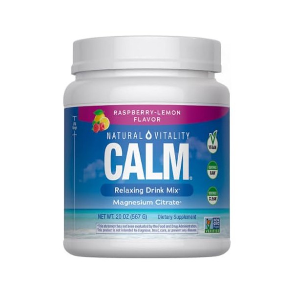 Natural Vitality Calm Suplemento en Polvo a Base de Magnesio,