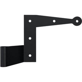 SteelTek L-Hinge with 2 1/4" Offset (Sold as Pair), 304 Stainless Steel, Powder Coated Black