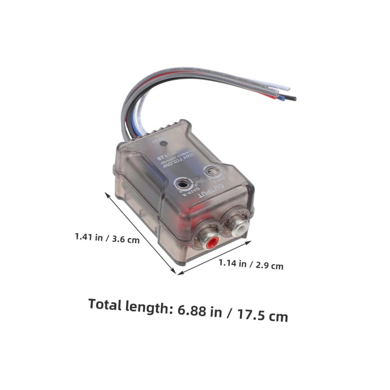 SHOWERORO 2pcs Car Stereo High to Low Converter Adapter for