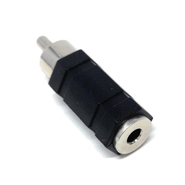 DRUT 1pcs. 3.5mm Mono Jack Socket to RCA Phono Socket Plug Audio Cable Lead Adapter (Black)