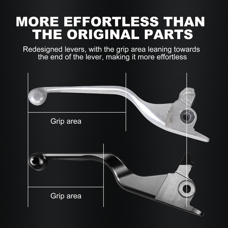 NICECNC Black Brake Clutch Levers Compatible with Harley Street Glide