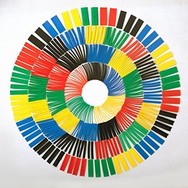 SummitLink 520 Pcs Assorted Heat Shrink Tube 5 Colors 10 Sizes Tubing Wrap Sleeve Set Combo