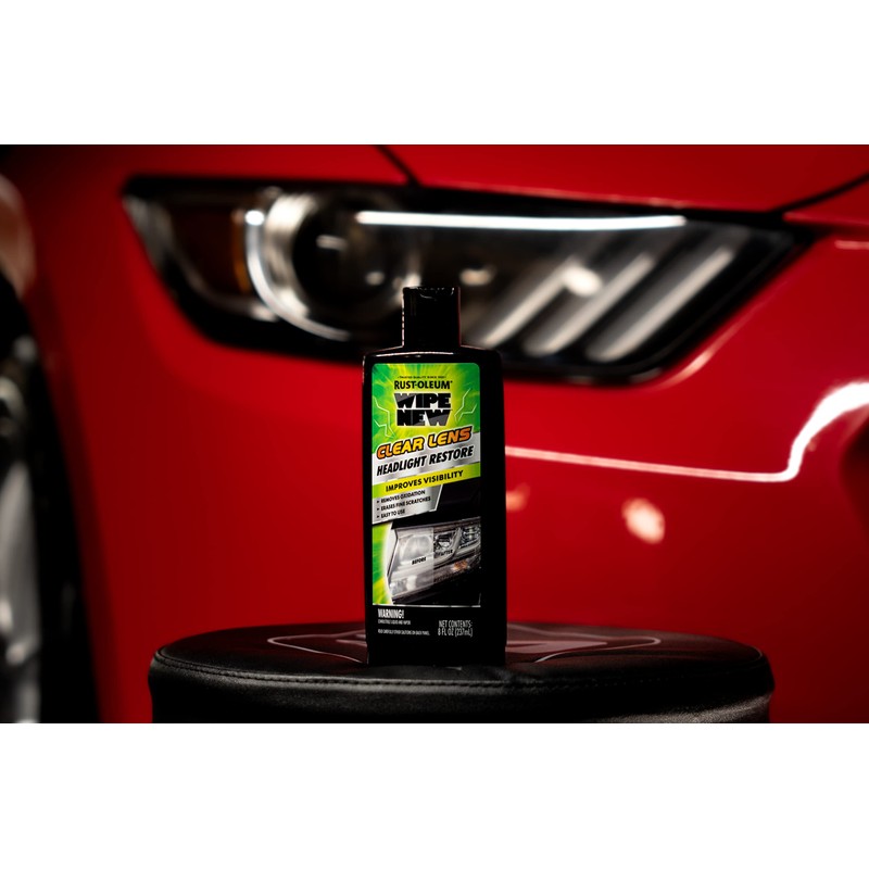 Wipe New Rust-Oleum 381403-6PK Clear Lens Headlight Restore, 8 oz,