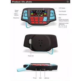 XYC UTV ATV Bluetooth Amplifier Sound System Hand-free Speakers FM USB Audio System