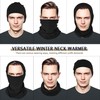 EXski Winter Neck Gaiter Warmer, Soft Fleece Face Mask Scarf