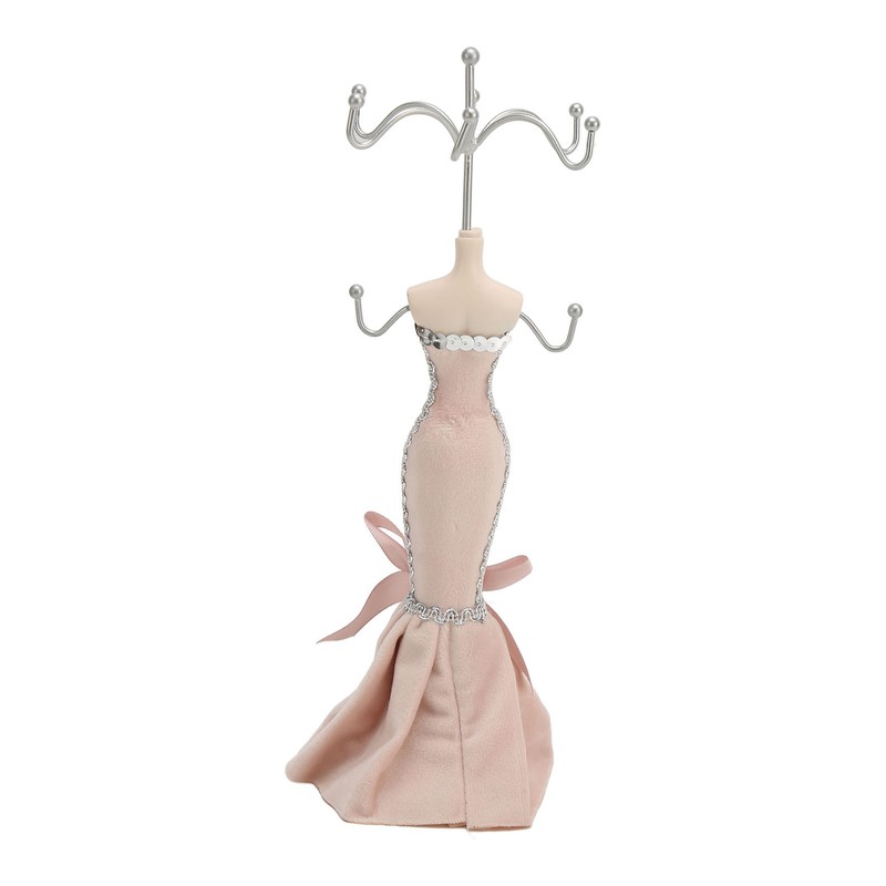 Model Dress Jewelry Display Stand Earring Necklace Ring Holder Storage