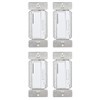 (case of 4) Eaton Z-Wave Plus dimmer Sitch, White, Single